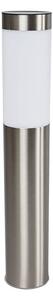 Lampada solare Lindby LED Aleeza, 61 cm, acciaio inox, picchetto a terra