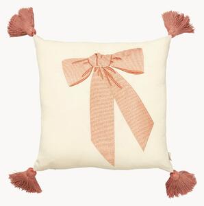 Cuscino soffice in cotone organico con nappe Bows