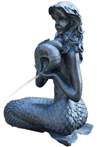Statua da laghetto "Sirena con anfora", 39x26x54 cm