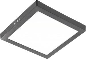 Lampada da soffitto a LED da 24 W, da incasso, pannello da soffitto, modello quadrato nero | 300 mm | Bianco neutro | 2000 lumen