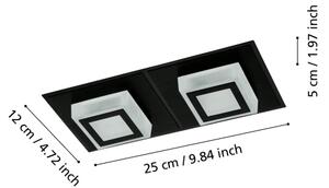 Eglo 99362 - Plafoniera LED MASIANO 2xLED/3,3W/230V