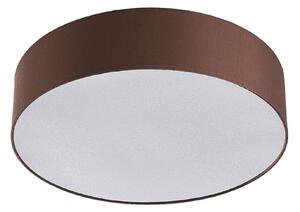 Plafoniera Lindby Sebatin, Ø 50 cm, marrone chiaro, tessuto, E27