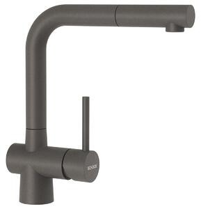 Rubinetto da cucina Schock Laios (bocca estraibile) Cristadur Silverstone SIL