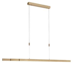 Lampada a sospensione per tavolo da pranzo a LED Adriana 179cm con dimmer e CCT in ottone