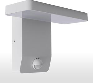 Lampada da parete per esterni a LED 3015A1 bianco - 9W, 900 lumen, IP44, bianco caldo con rilevatore di movimento