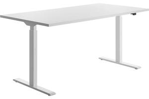 Topstar E-Table scrivania regolabile in altezza bianco rettangolare con gambe a T bianco 160,0 x 80,0 cm