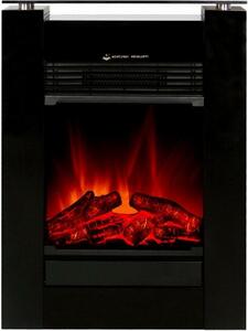 El Fuego Ticino AY 627 Camino elettrico, modello da pavimento, 1800 Watt, 2 livelli di riscaldamento, effetto fiamma reale