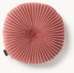 Cuscino rotondo in cotone fatto a mano Ripple, Ø 35 cm