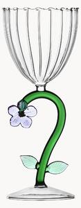 Calice vino bianco in vetro borosilicato fatto a mano Botanica