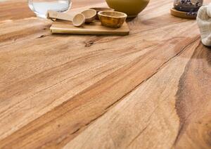 MASSIVMOEBEL24 | Tavolo da pranzo in legno di sheesham - sabbiato naturale / gambe mikado antracite matt 220x100x79