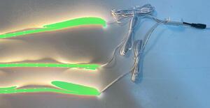 6643 Illuminazione a scaffale a LED lunghezza 3x0,3m +cavo +alimentazione verde