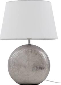 Lampada da tavolo Lindby Florentino, 49 cm, Vetroceramica, tessuto