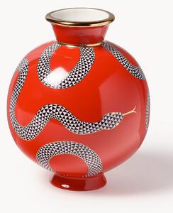 Vaso in porcellana con accenti dorati Eden, alt. 23 cm