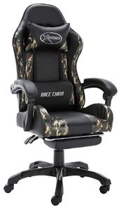 Sedia da gaming ergonomica con poggiapiedi