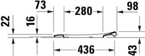 DURAVIT 0023690000 Sedile WC ovale profondo 452 mm, sovrapposto