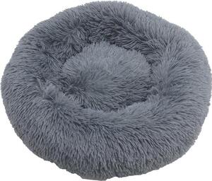 Letto per cani Cuscino per cani Cestino per cani 100 cm in peluche Letto per animali domestici Divano per cani Grigio scuro