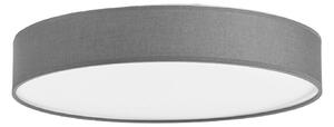 Lindby Saira Lampada da soffitto a LED, Ø 40 cm, grigio, tessuto
