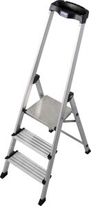 Scala a pioli Krause Safety con ripiano, 3 gradini