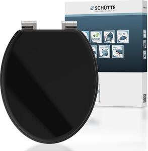 SCHÜTTE Sedile WC in MDF SPIRIT BLACK, con chiusura ammortizzata