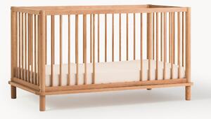 Lettino per bambini regolabile in altezza in legno di quercia Latitude, 70 x 140 cm