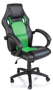 TRESKO Racing sedia direzionale sedia da ufficio sedia girevole sedia sportiva sedia da ufficio sedia da scrivania nero/verde