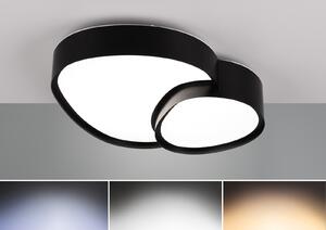 Lampada da soffitto Trio Rise LED 21 W, dimmerabile, nero opaco, temperatura di colore regolabile, luce notturna