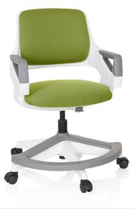 Hjh OFFICE sedia girevole KID FLEX sedia da scrivania per bambini regolabile in altezza con braccioli in tessuto