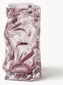 Vaso in vetro soffiato Ice, alt. 25 cm