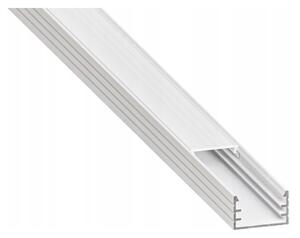 Profilo da incasso per strisce LED 1 m, bianco