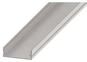 Profilo da incasso per strisce LED 1 m argento/bianco