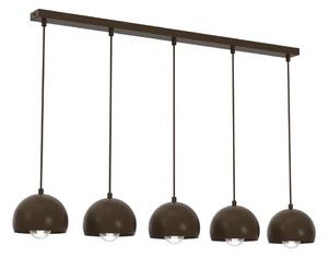 Lampadario a sospensione con cavo SOOL 5xE27/15W/230V nero