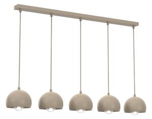 Lampadario sospeso con cavo SOOL 5xE27/15W/230V beige