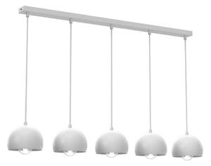 Lampadario a sospensione con cavo SOOL 5xE27/15W/230V, bianco