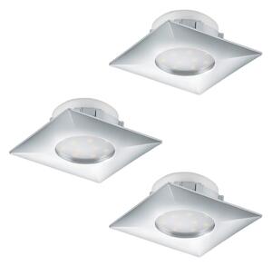 Eglo 95802 - Confezione da 3 faretti LED da incasso PINEDA LED/6W/230V