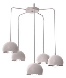 Lampadario a sospensione con cavo SOOL 5xE27/15W/230V crema