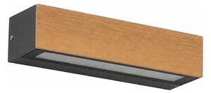 FARO 71898 - Applique LED da esterno LAKO LED/8W/230V IP65 nero/legno