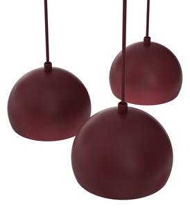 Lampadario a sospensione su cavo SOOL 5xE27/15W/230V bordeaux