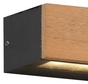 FARO 71898 - Applique LED da esterno LAKO LED/8W/230V IP65 nero/legno
