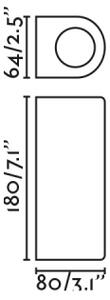 FARO 70327 - Applique da esterno ESTELA 2xGU10/5W/230V IP65 nero