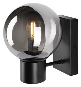Lampada da parete SFERIO 1xE14/5W/230V nero/nero fumé