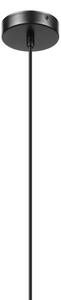 Lampadario a sospensione con cavo VELLO 1xE27/15W/230V nero/beige fumé/nero