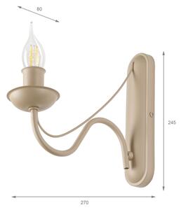 Lampada da parete ANTON 1xE14/60W/230V beige
