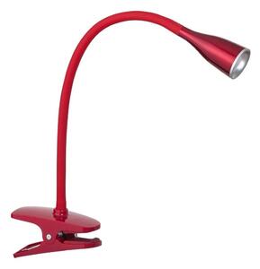Rabalux 4198 - Lampada da tavolo a LED con clip JEFF LED/4,5W/230V rossa
