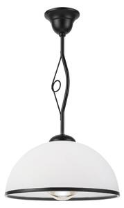 Lampadario a stelo RETRO 1xE27/60W/230V nero/bianco