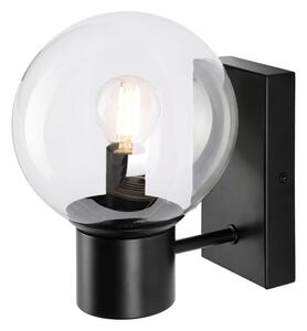 Lampada da parete SFERIO 1xE14/5W/230V nera/trasparente