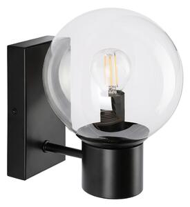 Lampada da parete SFERIO 1xE14/5W/230V nera/trasparente