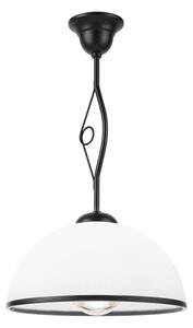 Lampadario a stelo RETRO 1xE27/60W/230V nero/bianco