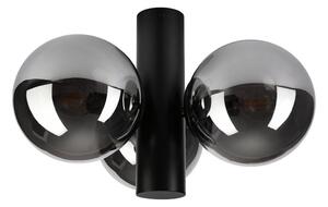 Plafoniera SFERIO 3xE14/5W/230V nero/nero fumé