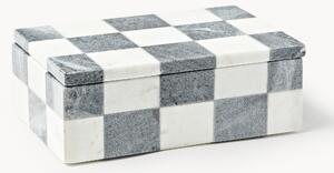 Westwing Crosby Studios, Portagioie in marmo con coperchio Carreaux