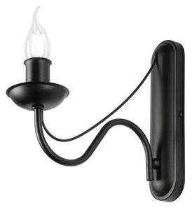 Lampada da parete ANTON 1xE14/60W/230V nera